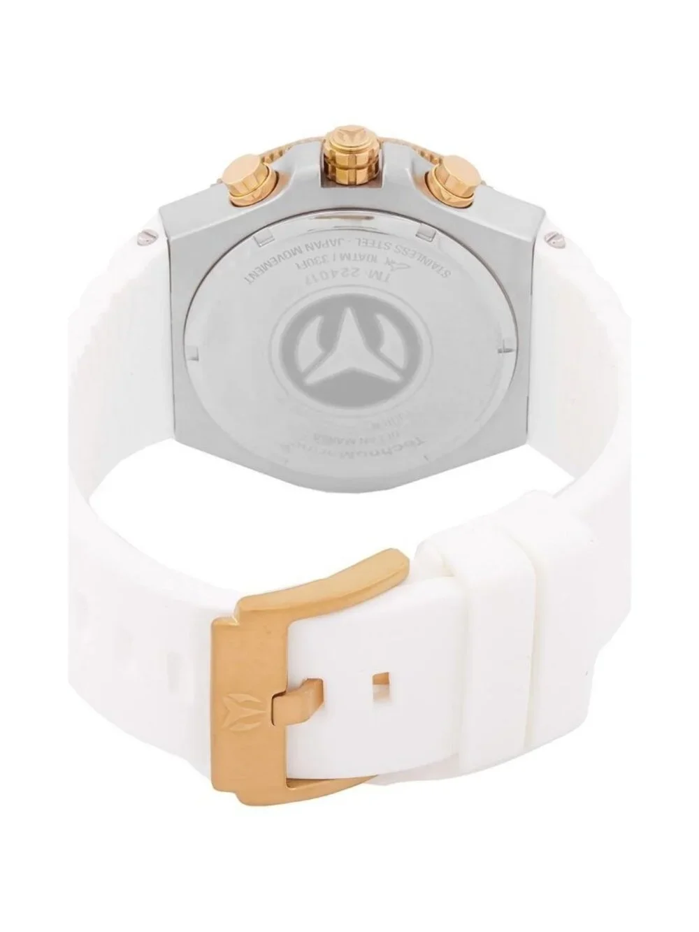 NWT Technomarine Manta Chronograph Quartz Gold Dial Men's Watch